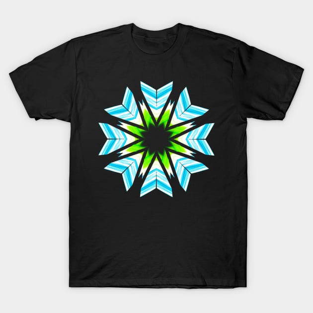 Blue and green Star T-Shirt by Meo Design